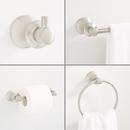 Bathroom Hardware Set with 24" Towel Bar, Towel Ring, Toilet Paper Holder, and Robe Hook