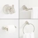 Bathroom Hardware Set with 24" Towel Bar, Towel Ring, Toilet Paper Holder, and Robe Hook 