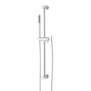28 in. Shower Rail Set in Polished Chrome - Hand Shower and Hose Included