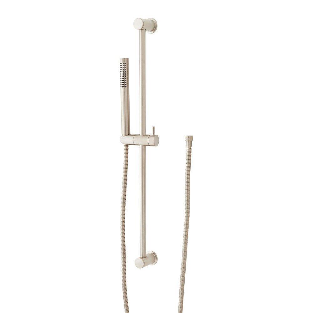 1.8 GPM Contemporary Tubular Single Function Hand Shower Package - Includes Slide Bar and Hose 