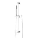 28 in. Shower Rail Set in Polished Chrome - Hand Shower and Hose Included