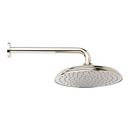10 in. Single Function Traditional  Rain Showerhead Set in Polished Nickel - 18 in. Arm Included
