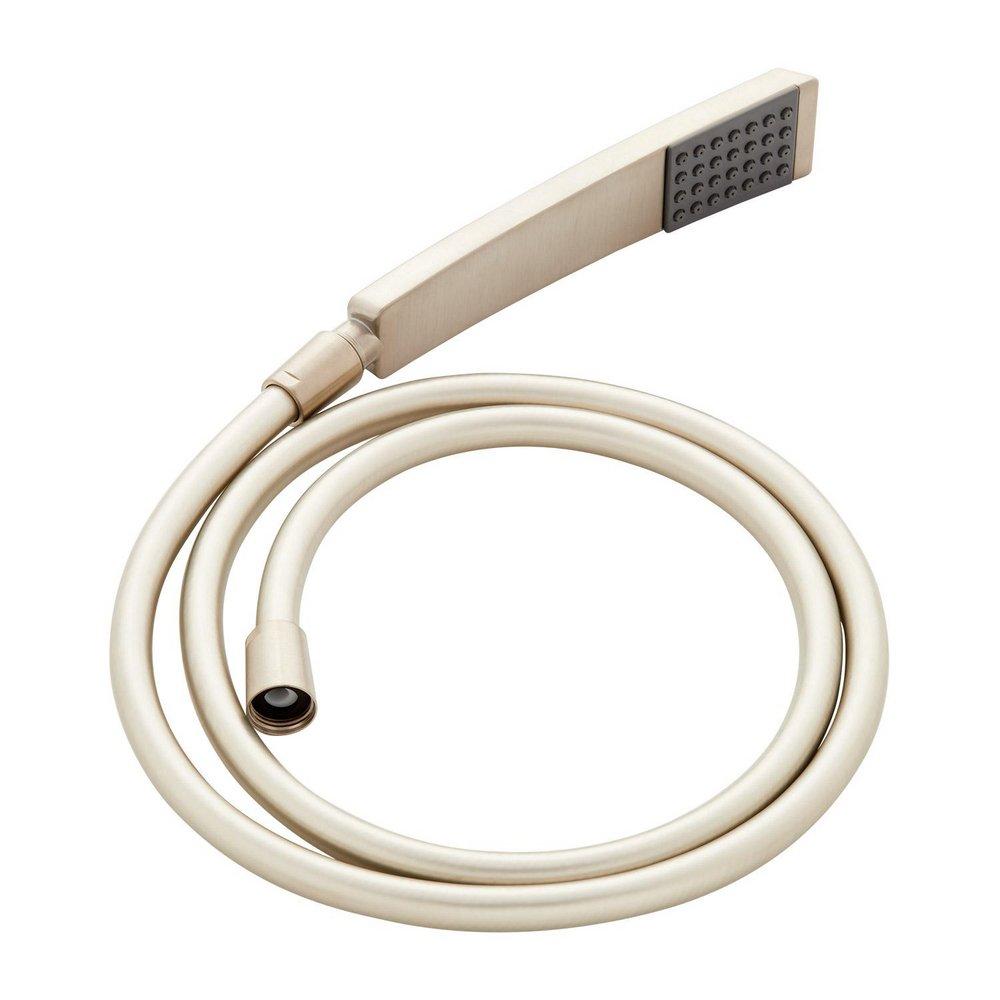 1.8 GPM Contemporary Square Single Function Hand Shower Package - Includes Hose 