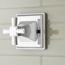 Single Cross Handle Volume Control Valve Trim Set in Polished Chrome - 1/2 in. Valve Included
