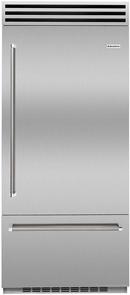 BlueStar Stainless Steel 35-3/4 in. 16.66 cu. ft. Bottom Mount Freezer Refrigerator