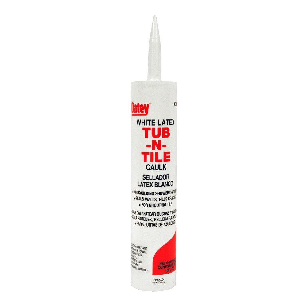 Oatey&reg; White Acrylic Latex Tub & Tile Caulk in White 
