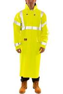 Tingley Fluorescent Yellow Nomex&reg; Rain Coat in Fluorescent Yellow-Green and Silver 