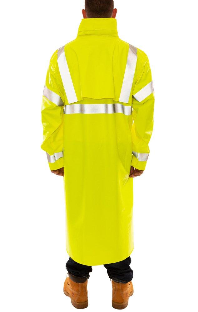 Tingley Fluorescent Yellow-Green Nomex&reg; Rain Coat in Fluorescent Yellow-Green and Silver 
