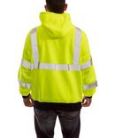 Tingley Black Plastic Hooded Sweatshirt in Black, Fluorescent Yellow-Green and Silver 