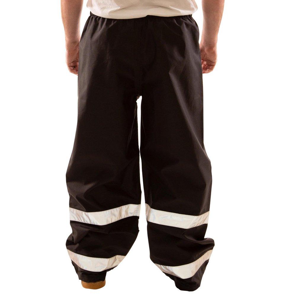Tingley Black Plastic Pants in Black and Silver 