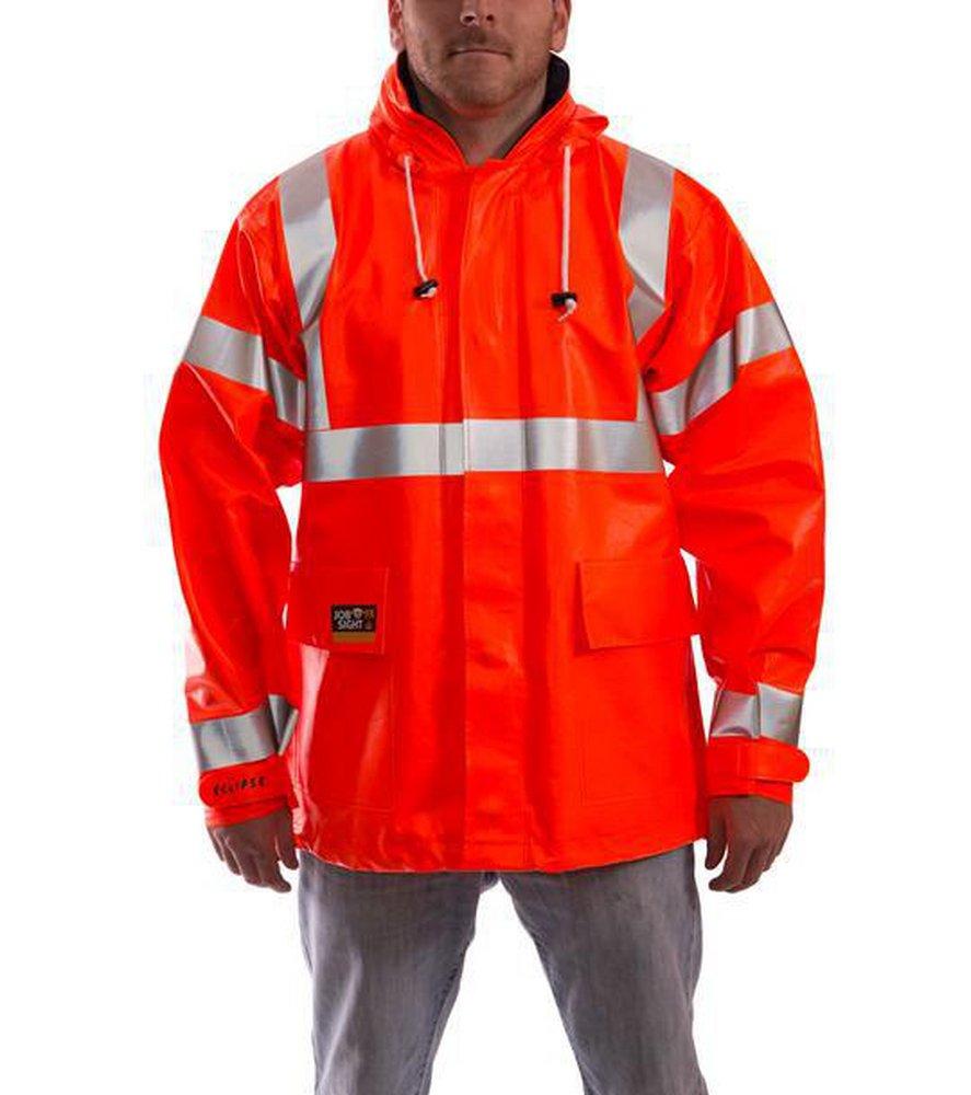 Tingley Fluorescent Orange Nomex&reg; Reusable Jacket in Fluorescent Orange and Red 