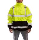 Size S Plastic Jacket in Fluorescent Yellow-Green