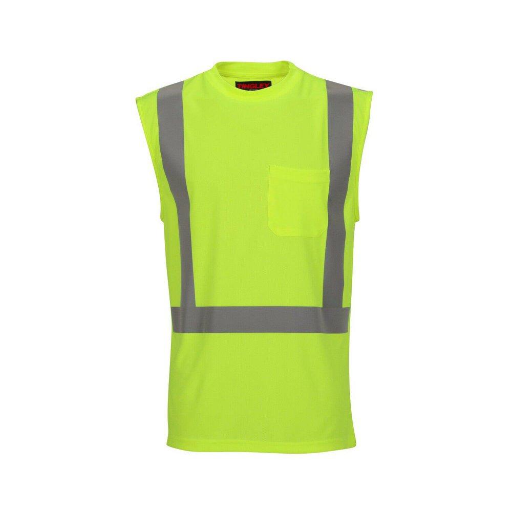 Tingley Fluorescent Yellow-Green Plastic T-Shirt in Fluorescent Yellow-Green and Silver 