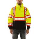 Size S Plastic Jacket in Black, Fluorescent Yellow-Green