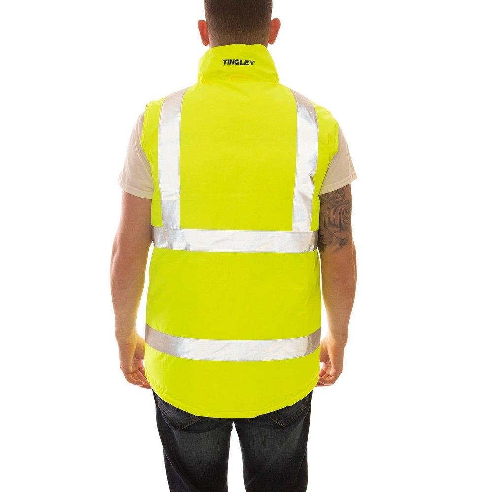 Tingley Black Plastic Vest in Black, Fluorescent Yellow-Green 