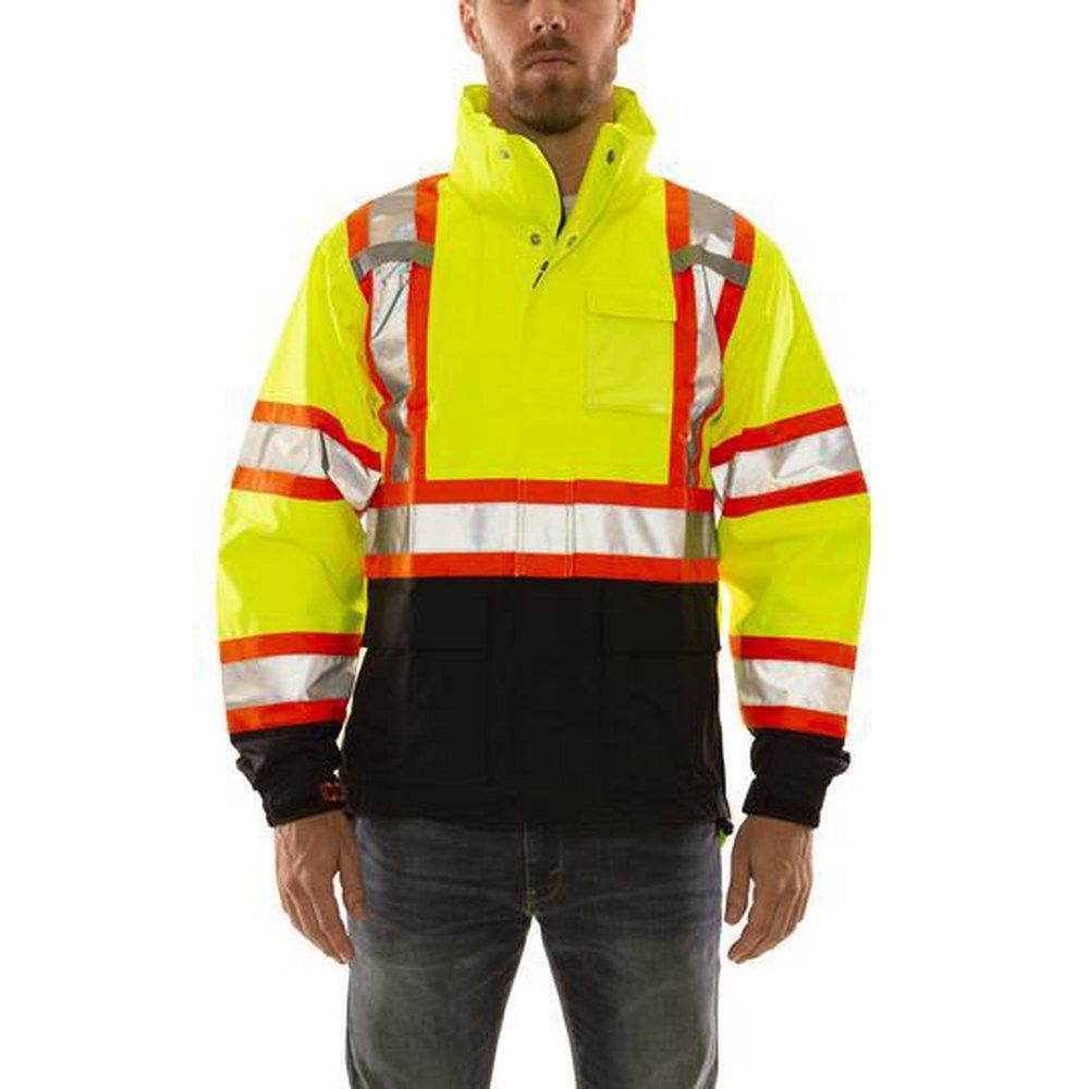 Tingley Fluorescent Yellow Plastic Jacket in Black, Fluorescent Yellow-Green 