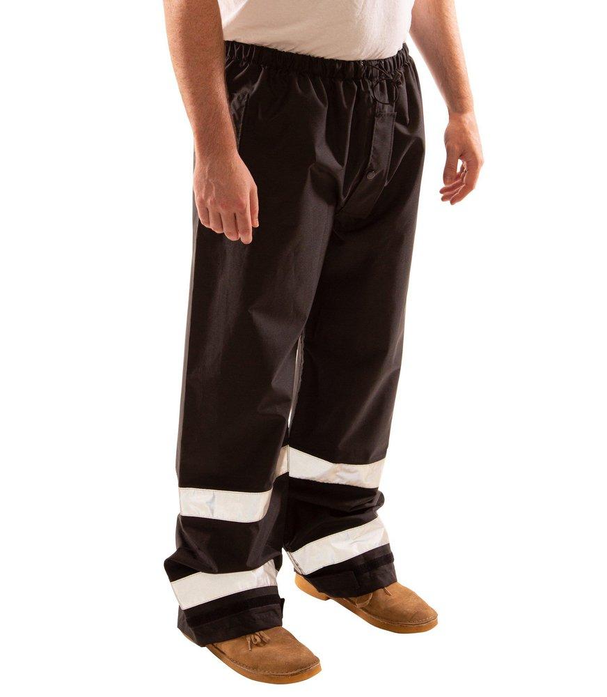 Tingley Black Plastic Pants in Black and Silver 