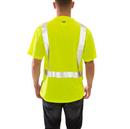 Tingley Black Plastic Short Sleeve T-Shirt in Black, Fluorescent Yellow-Green and Silver 