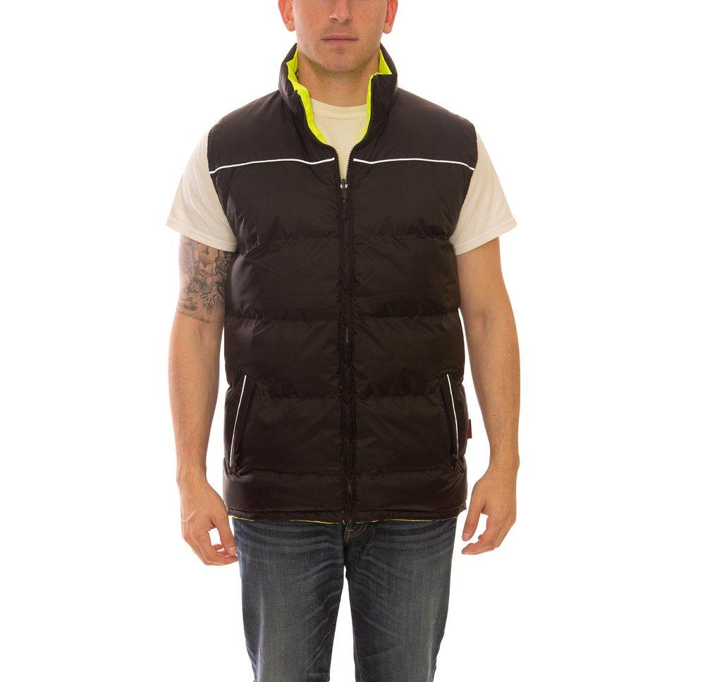 Tingley Black Plastic Vest in Black, Fluorescent Yellow-Green 