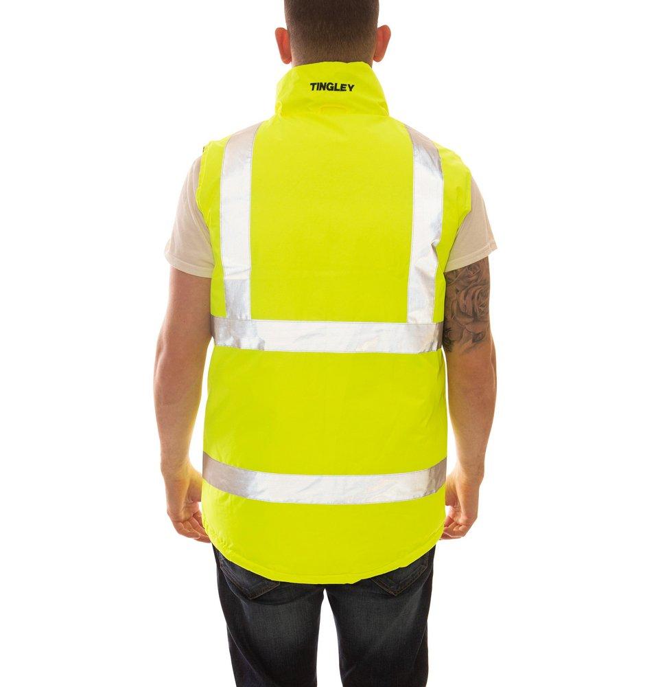 Tingley Black Plastic Vest in Black, Fluorescent Yellow-Green 