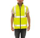 Size 2XL Plastic Vest in Black, Fluorescent Yellow-Green