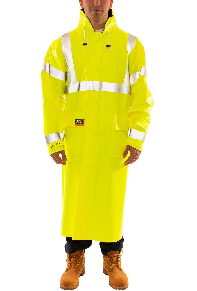Tingley Fluorescent Yellow-Green Nomex&reg; Rain Coat in Fluorescent Yellow-Green and Silver 