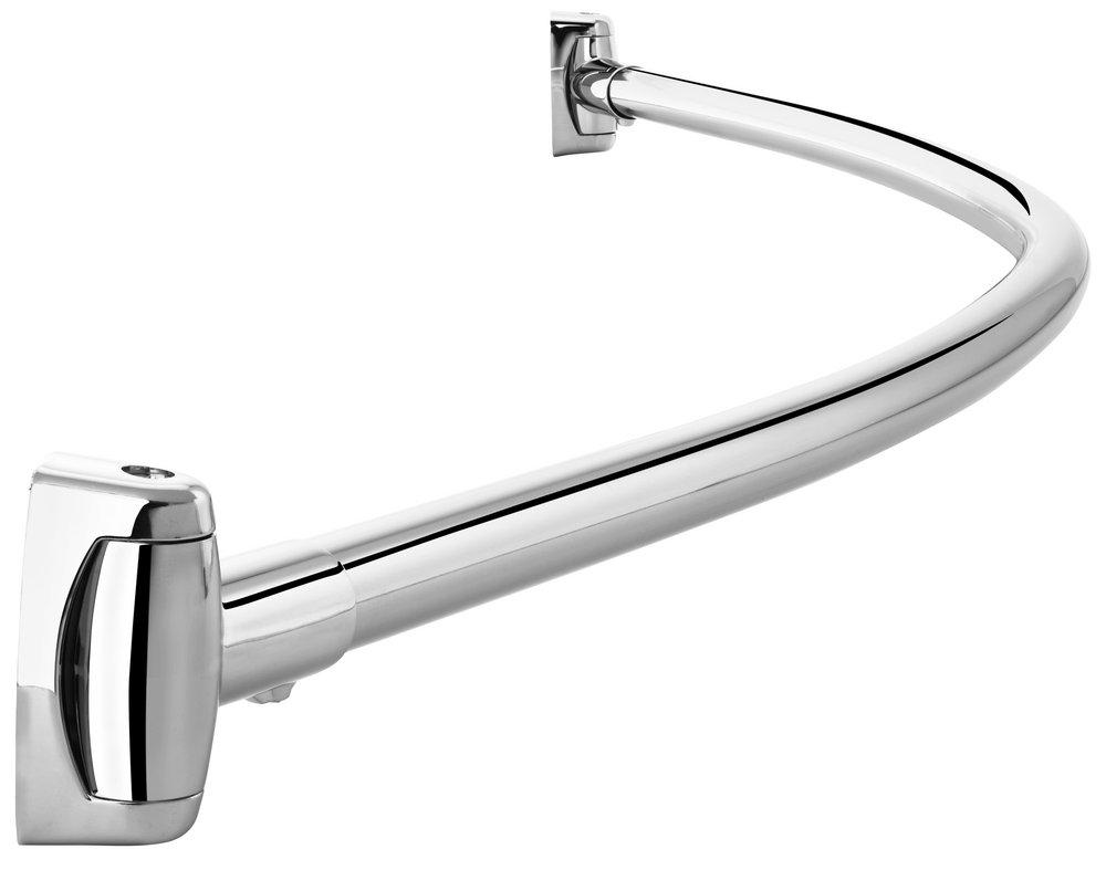 PROFLO&reg; Chrome 5 ft. Wall Mount Curved Shower Rod 