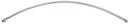 PROFLO&reg; Brushed Nickel 5 ft. Wall Mount Curved Shower Rod 