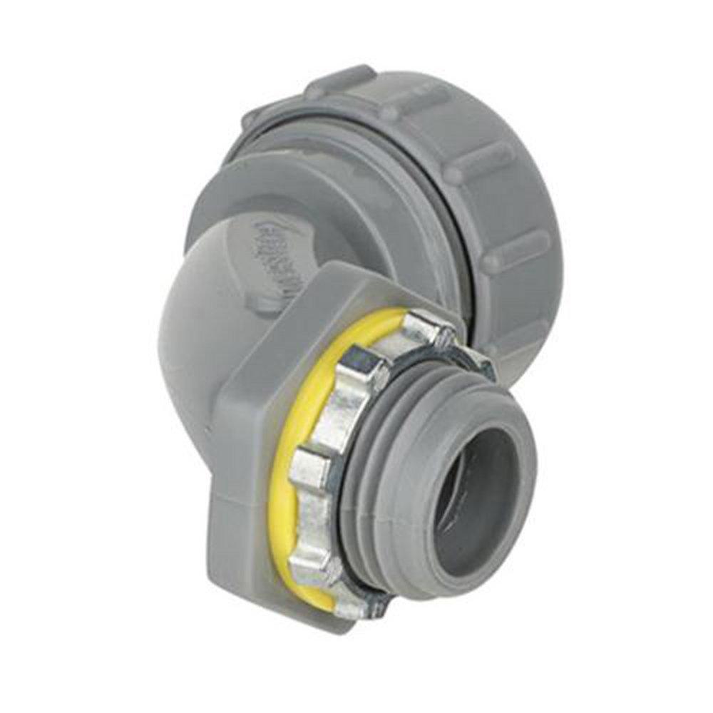 DiversiTech® Grey Liquid Tight 90 Degree Connector 