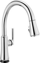 Delta Faucet Chrome Single Handle Pull Down Touch Activated Kitchen Faucet 