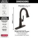 Delta Faucet Venetian Bronze Single Handle Lever Bar Faucet 