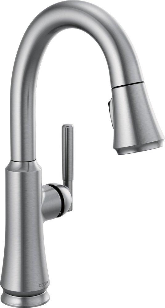 Delta Faucet Arctic Stainless Single Handle Lever Bar Faucet 