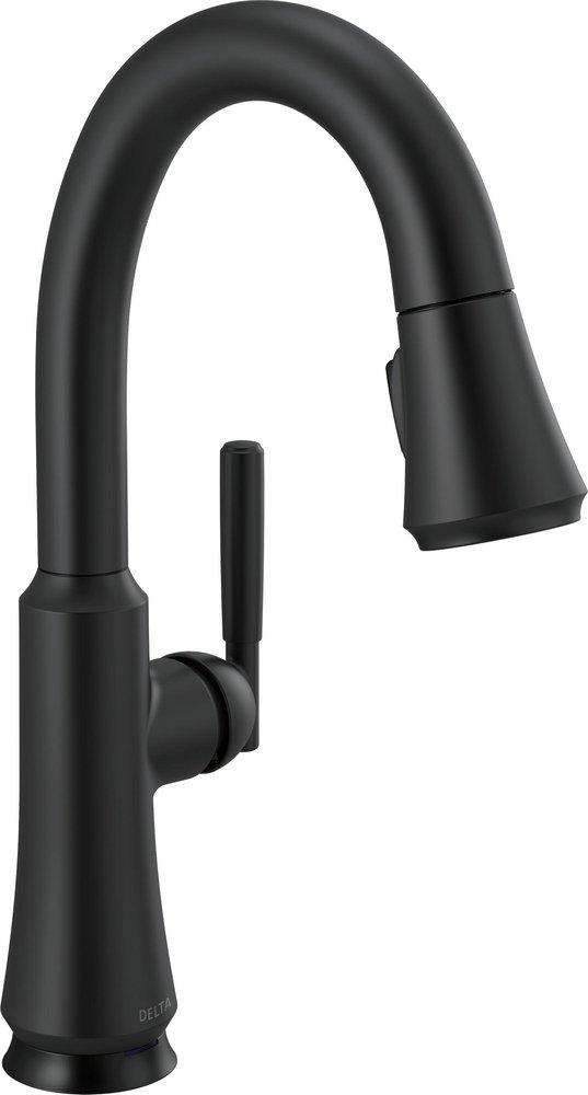Delta Faucet Matte Black Single Handle Lever Bar Faucet 