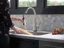 Single Handle Pull Down with Touch Activation Kitchen Faucet in Chrome 