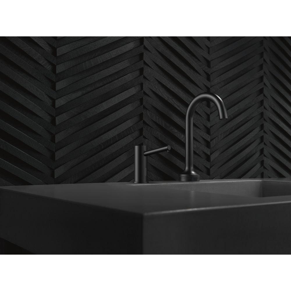 Delta Faucet Black 33.8 oz. Deck Mount Soap Dispenser 