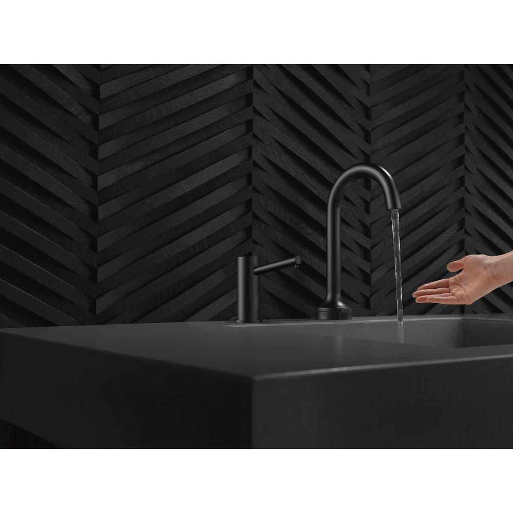 Delta Faucet Black 33.8 oz. Deck Mount Soap Dispenser 