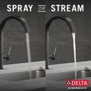 Single Handle Pull Down Kitchen Faucet in Matte Black 
