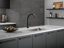 Single Handle Pull Down Kitchen Faucet in Matte Black 