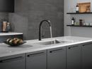 Single Handle Pull Down Kitchen Faucet in Matte Black 