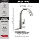 DELTA KEELE: SINGLE-HANDLE PULL-DOWN KITCHEN FAUCET 