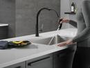 Single Handle Pull Down Kitchen Faucet in Matte Black 