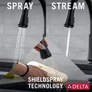 Delta Faucet Matte Black Single Handle Pull Down Kitchen Faucet 