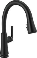 Delta Faucet Matte Black Single Handle Pull Down Kitchen Faucet 