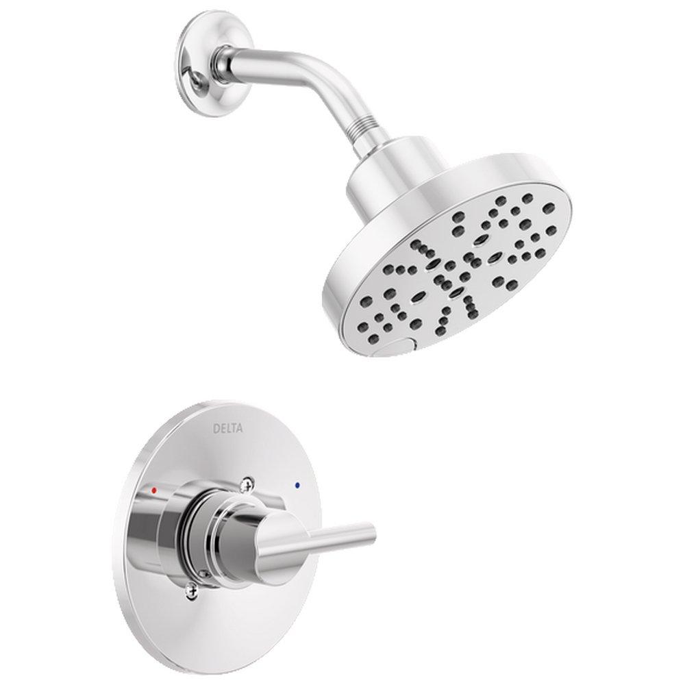 Delta Faucet Chrome Single Handle Multi Function Shower Faucet 