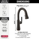 Delta Faucet Venetian Bronze Single Handle Lever Bar Faucet 