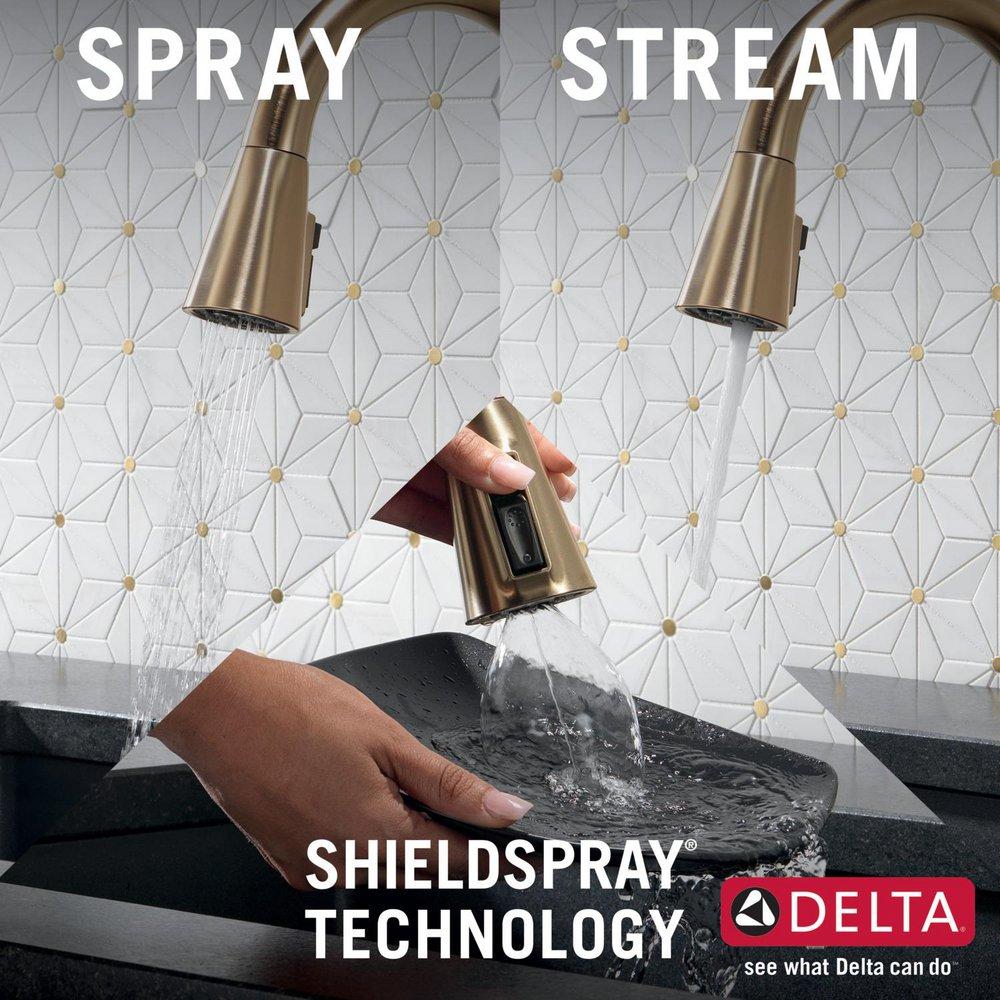 Single Handle Pull Down Touchless Kitchen Faucet in Matte Black 