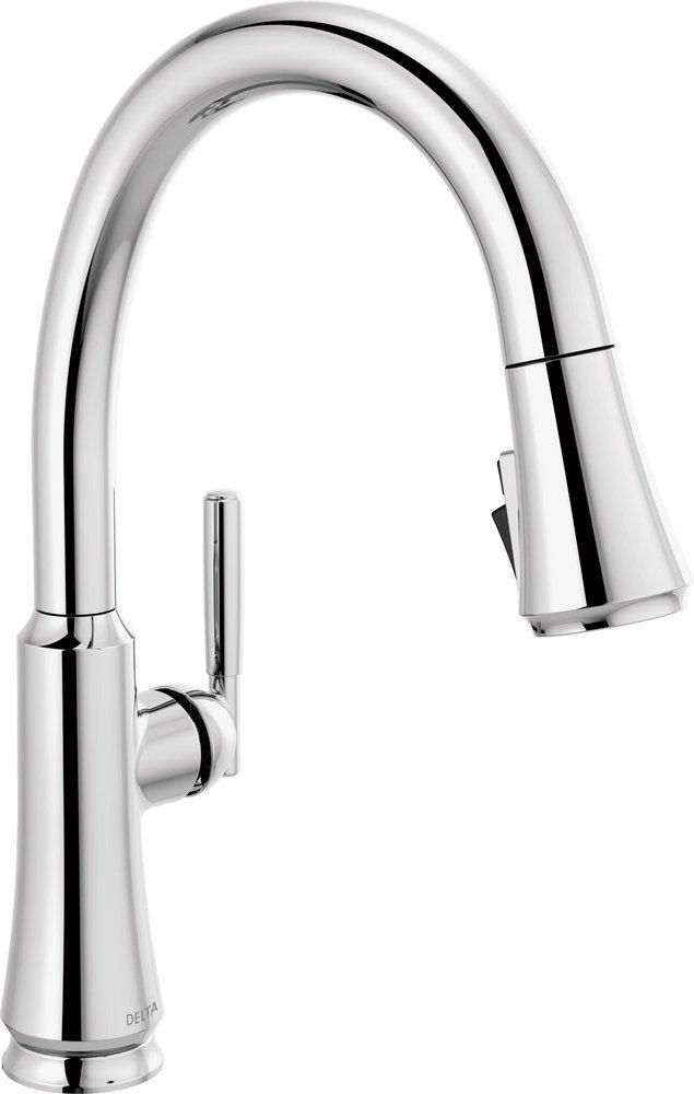 Delta Faucet Chrome Single Handle Pull Down Kitchen Faucet 