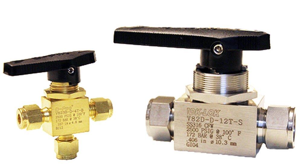 DK-LOK&reg; Stainless Steel OD Tube Ball Valve 