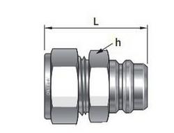 3/4 in. FPT 316 Stainless Steel Quick Connect Stem
