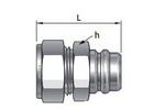 1/4 in. Tube OD 316 Stainless Steel Quick Connect Stem Double Ferrule